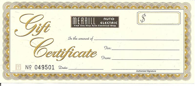 Gift Certificate